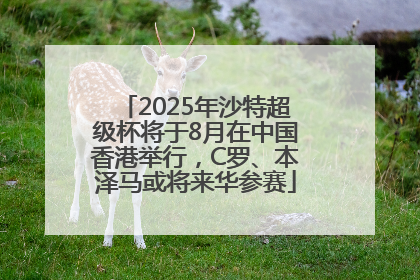 2025年沙特超级杯将于8月在中国香港举行，C罗、本泽马或将来华参赛