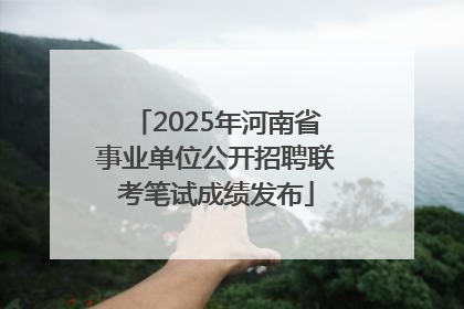 2025年河南省事业单位公开招聘联考笔试成绩发布