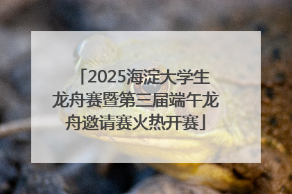 2025海淀大学生龙舟赛暨第三届端午龙舟邀请赛火热开赛
