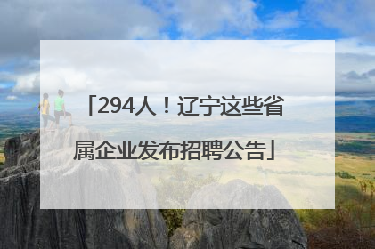 294人！辽宁这些省属企业发布招聘公告