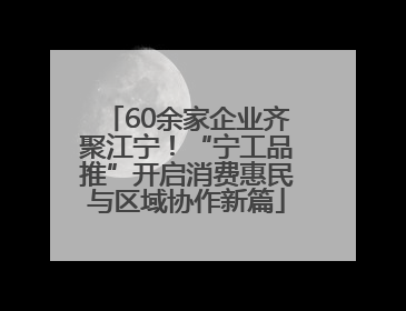 60余家企业齐聚江宁！“宁工品推”开启消费惠民与区域协作新篇