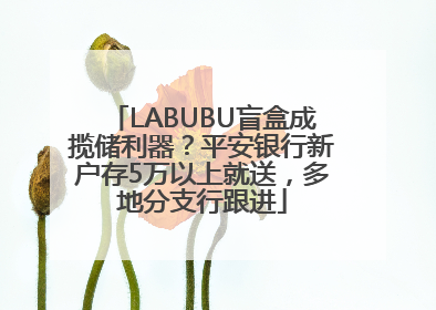 LABUBU盲盒成揽储利器？平安银行新户存5万以上就送，多地分支行跟进