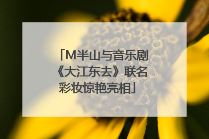 M半山与音乐剧《大江东去》联名彩妆惊艳亮相